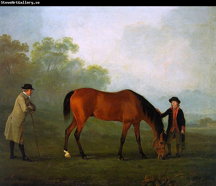 Sawrey Gilpin Furiband with his Owner Sir Harry Harpur and a Groom
